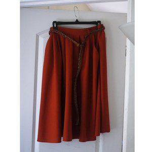 Breathtaking Tiger Lilies Midi Skirt